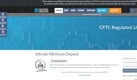 
							         10Trade Minimum Deposit | Binary Options Deposits								  
							    