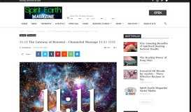 
							         11-11 The Gateway of Renewal - Channeled Message 11:11 1111 -								  
							    