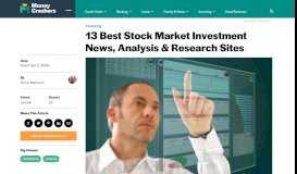
							         11 Best Stock Market Investment News, Analysis & Research Sites								  
							    
