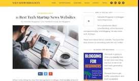 
							         11 Best Tech Startup News Websites - Salvador Briggman								  
							    