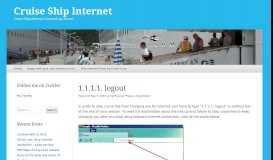 
							         1.1.1.1. logout | Cruise Ship Internet								  
							    