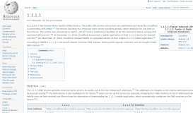 
							         1.1.1.1 - Wikipedia								  
							    