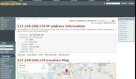 
							         117.239.200.170 IP Address Location | SG IP network tools								  
							    