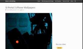 
							         12 Portal 2 iPhone Wallpapers | Maca is Rambling								  
							    