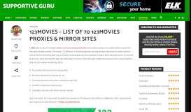 
							         123Movies - 70+ Best 123Movies Mirror Sites & Proxies List [2017]								  
							    