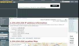 
							         1.254.254.254 IP Address Location | SG IP network tools								  
							    
