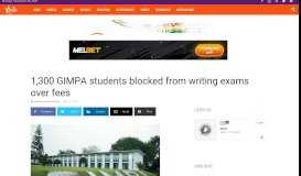 
							         1,300 GIMPA students blocked from writing exams over fees | Starr Fm								  
							    