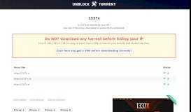 
							         1337x Proxy and Mirror Sites – Unblock Torrent Sites								  
							    