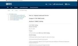 
							         13.4.3 TAMIS Training | Internal Revenue Service								  
							    