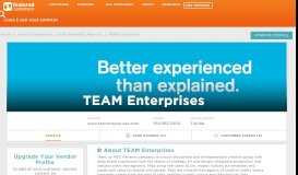 
							         14 Customer Reviews & Customer References of TEAM Enterprises ...								  
							    