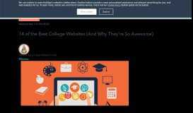 
							         14 of the Best College Websites (And Why They're So Awesome)								  
							    