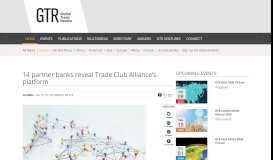 
							         14 partner banks reveal Trade Club Alliance's platform ...								  
							    