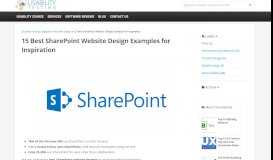 
							         15 Best SharePoint Website Design Examples for Inspiration ...								  
							    