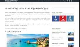 
							         15 Best Things to Do in the Algarve (Portugal) - The Crazy Tourist								  
							    