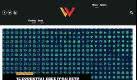 
							         15 Essential Free Icon Sets | Webdesigner Depot								  
							    