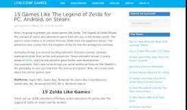 
							         15 Games Like The Legend of Zelda for PC, Android, on Steam ...								  
							    