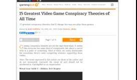 
							         15 Greatest Video Game Conspiracy Theories of All Time | Page 11								  
							    