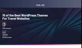 
							         15 of the Best WordPress Themes For Travel Websites - Torque								  
							    