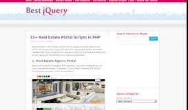 
							         15+ Real Estate Portal Scripts in PHP - Best jQuery								  
							    