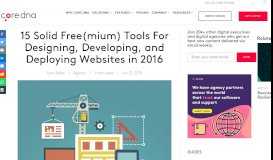 
							         15 Solid Free(mium) Tools For Designing, Developing, and Deploying ...								  
							    