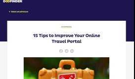 
							         15 Tips to Improve Your Online Travel Portal | Doofinder								  
							    