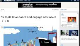 
							         15 tools to onboard and engage new users - Mashable								  
							    