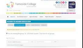 
							         16-18 School Leavers - Search Tameside College Courses								  
							    