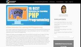 
							         16 Best Websites for Learning PHP Programming : Programming and ...								  
							    