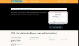 
							         1610-1.portal.athenahealth.com server and hosting history								  
							    