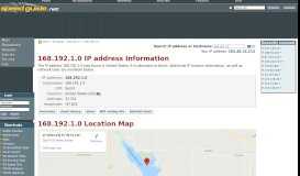 
							         168.192.1.0 IP Address Location | SG IP network tools								  
							    