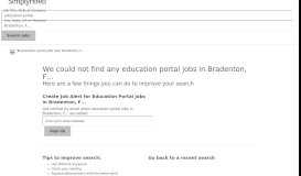 
							         17 Best Education Portal jobs in Bradenton, FL (Hiring Now ...								  
							    