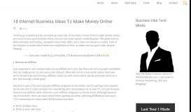 
							         18 Internet Business Ideas To Make Money Online - Vibe Tech Media								  
							    