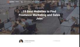 
							         19 Best Websites to Find Freelance Marketing and Sales Jobs — Blog								  
							    
