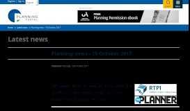 
							         19 October 2017 - Latest news | Planning Portal								  
							    