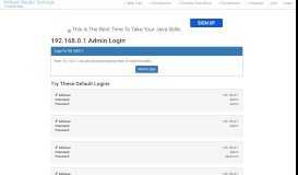 
							         192.168.0.1 Admin Login, Password, and IP - Clean CSS								  
							    