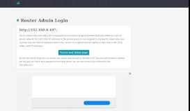
							         192.168.0.107 - Router passwords - Router Admin Login								  
							    