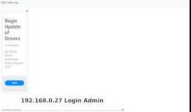 
							         192.168.0.27 - Login to your Admin Page Now!								  
							    