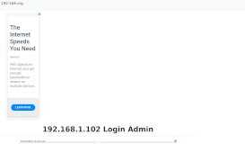 
							         192.168.1.102 - Login to your Admin Page Now!								  
							    