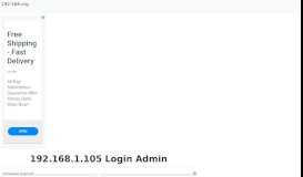 
							         192.168.1.105 - Login to your Admin Page Now!								  
							    