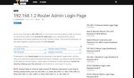 
							         192.168.1.2 Router Admin Login Page - RouterLogin								  
							    