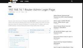
							         192.168.16.1 Router Admin Login Page - RouterLogin								  
							    