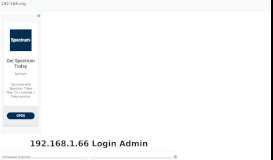 
							         192.168.1.66 - Login to your Admin Page Now!								  
							    