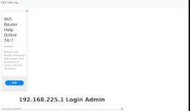 
							         192.168.225.1 - Login to your Admin Page Now!								  
							    