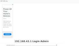 
							         192.168.43.1 - Login to your Admin Page Now!								  
							    