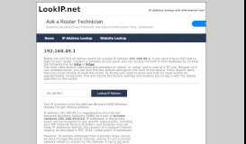 
							         192.168.49.1 - Private Network | IP Address Information Lookup								  
							    