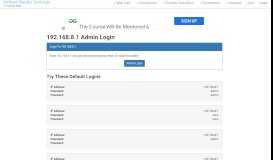 
							         192.168.8.1 Admin Login, Password, and IP - Clean CSS								  
							    