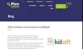 
							         1Place is now a partner of Kidsoft - 1Place - Online Compliance ...								  
							    
