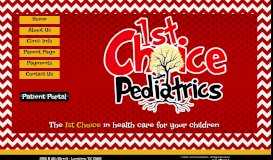
							         1st Choice Pediatrics								  
							    