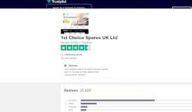
							         1st Choice Spares UK Ltd Reviews | Read ... - Trustpilot								  
							    