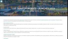 
							         1st Quarter Website Launches 2014 - Epic Web Studios								  
							    